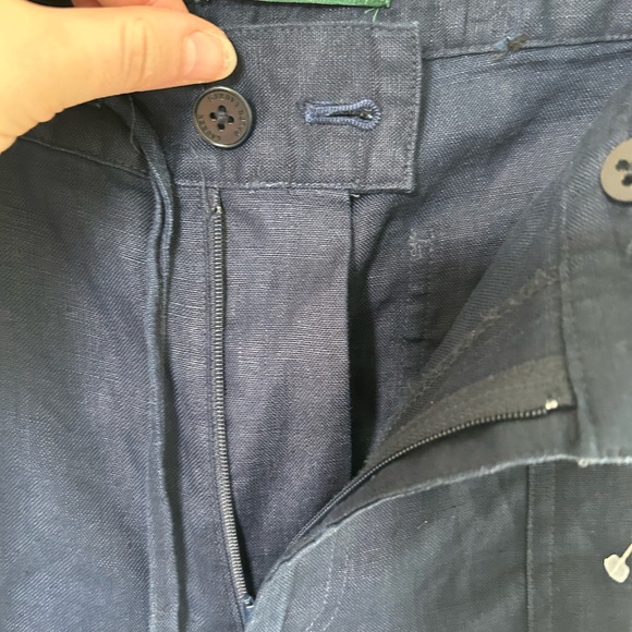 Ralph Lauren women’s navy 100% linen pants - Picture 9 of 15